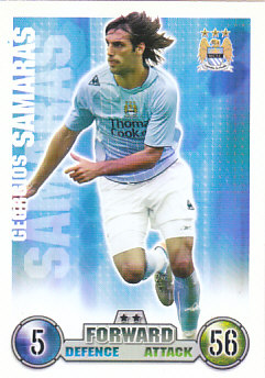Georgios Samaras Manchester City 2007/08 Topps Match Attax #174
